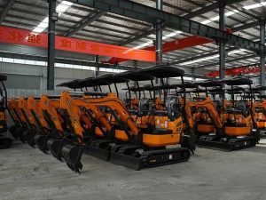 Orange-Color-Excavator-for-Shipment